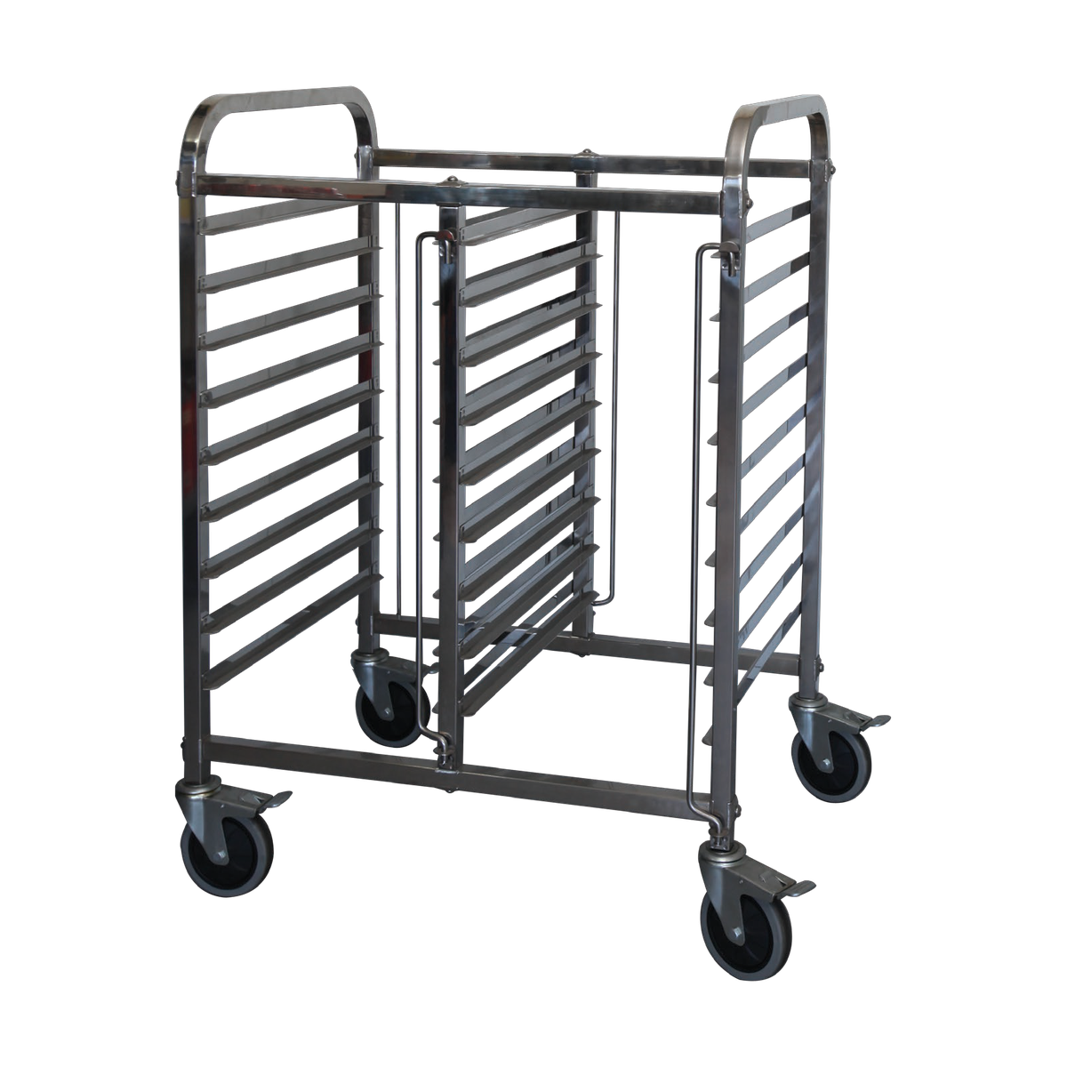 Mantova 0287HALFN 1/1 Double Half Height Gastronorm Trolley