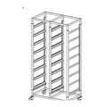 Mantova 1916C Sixteen Basket Glass Basket Trolley