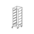 Mantova 1906C Six Basket Glass Basket Trolley